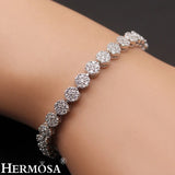 Zircon Bracelet 18.5cm Women Bracelets Wedding Jewellery Party Present