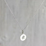 Swim Necklace Sterling Silver Swimmer Necklace Gift for Swim Team