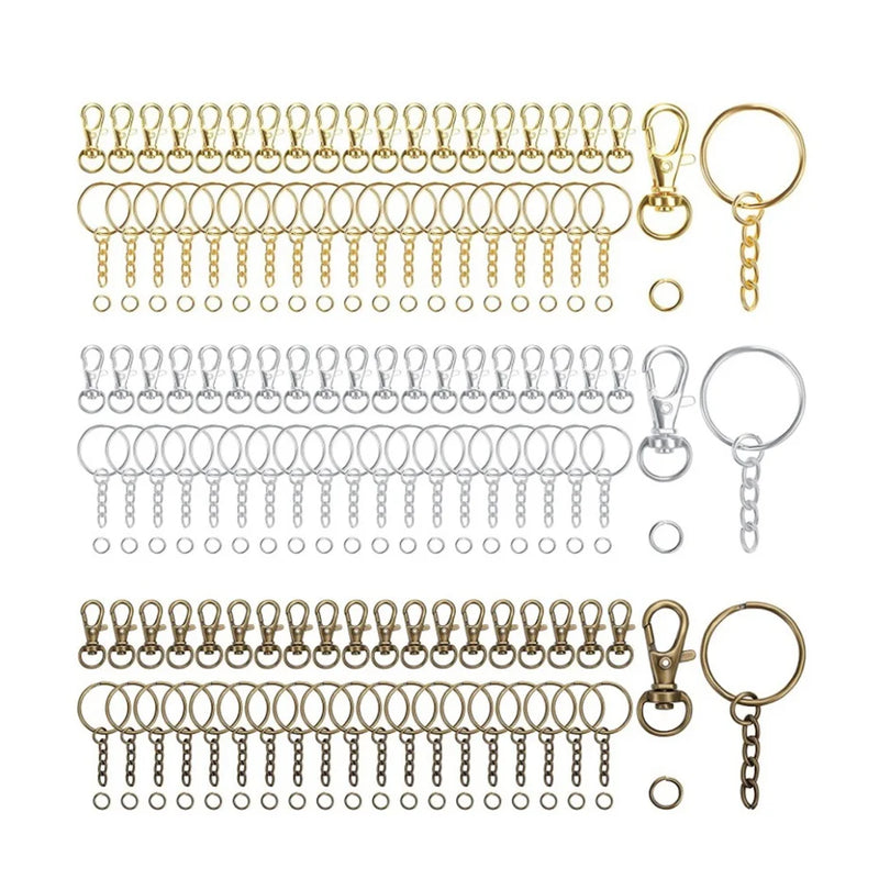 Swivel Clasps Key Rings Chain Open Jump Rings Lanyard Sewing Projects