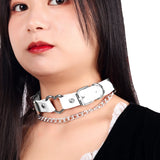 Studded Rivet Necklace Goth Heart Accessories