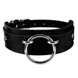 Heart Rivet Necklace Leather Choker Goth Punk Harness