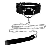 Heart Rivet Necklace Leather Choker Goth Punk Harness