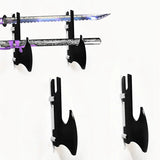 Acrylic Samurai Sword Display Stand - Wall-Mounted