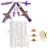 Sword Epoxy Resin Mold Keychain Pendant Silicone Mould DIY Crafts