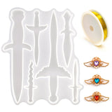 Sword Epoxy Resin Mold Keychain Pendant Silicone Mould DIY Crafts
