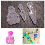 Sword Perfume Bottle Silicone Mold for Keyring Pendant
