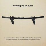 Adjustable Sword Wall Mount 2/Set Holder for Samurai Katana Tanto Rapier