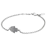 Lucky Love Protection Heart Clover Bracelet 925 Silver Charm