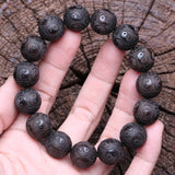Yin-Yang Gossip Bracelet, 15mm Wooden Bead
