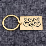 Sympathy Loss of Father Keychain Memory DAD Always On My Mind