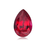 Synthesis Ruby Loose Gemstones Pear Shaped Cut LAB-CREATED 5# Corundum Gems