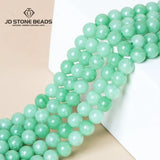African Green Jade Chalcedony Stone Spacer Beads for Jewelry Making