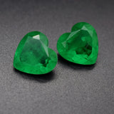 Heart Cut Colombian Emerald Loose Gemstone for Jewelry