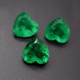 Heart Cut Colombian Emerald Loose Gemstone for Jewelry