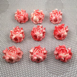 Coral Chrysanthemum Shape Beads for Jewelry Making DIY