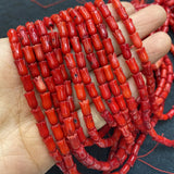 Red Synthetic Coral Tulip Shape Beads 5x8mm DIY Jewelry Accessory