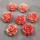 Synthetic Coral Flower Shape Punch Loose Beads for Jewelry Making DIY