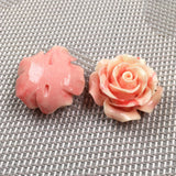 Synthetic Coral Flower Shape Punch Loose Beads for Jewelry Making DIY