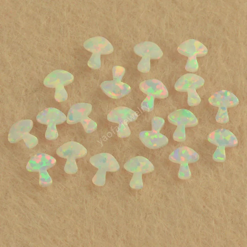 Synthetic Opal 3.6x4mm Fire Opal Tooth Gems Accessories