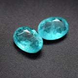 Synthetic Paraiba Tourmaline Neon Oval Cut Gemstone