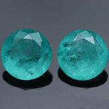Neon Brazilian Synthetic Paraiba Tourmaline Loose Gemstone Round Cut
