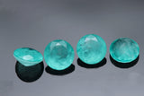 Neon Brazilian Synthetic Paraiba Tourmaline Loose Gemstone Round Cut