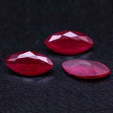 Synthetic Ruby Loose Gemstone Marquise Shape LAB-CREARED Red Corundum 5#