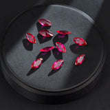 Lab-Created Marquise Ruby Loose Gemstones, Red Corundum, Various Sizes
