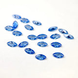 Synthetic Spinel 119# Sea Loose Gemstones Marquise Aquamarine 2x4mm 3x6mm 4x8mm