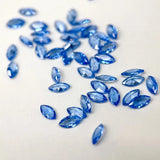 Synthetic Spinel 119# Sea Loose Gemstones Marquise Aquamarine 2x4mm 3x6mm 4x8mm