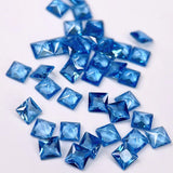 Synthetic Spinel Square Sea Gemstone 4mm-10mm Aquamarine for Jewelry Making