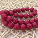 Red Synthetic Coral Round Beads 6mm 8mm 10mm 15" Strand