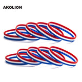 Syria Flag Silicone Bracelet Rubber Wristband Cuff Sports Bangle Gift