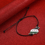 Syria Map Flag Bracelet Syrians Rope Chain Jewelry
