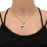 Syria Flag Pendant Necklace Stainless Steel Charm Choker Syrians Jewelry