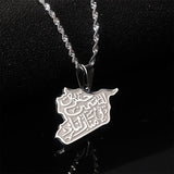 Syria Map Pendant Necklaces Syrians Jewelry
