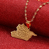 Syria Map Pendant Necklaces Syrians Jewelry