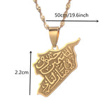 Syria Map Pendant Necklaces Syrians Jewelry