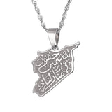 Syria Map Pendant Necklaces Syrians Jewelry