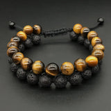 Szelam 8mm Frosted Stone Beaded Bracelet Yoga Bracelets