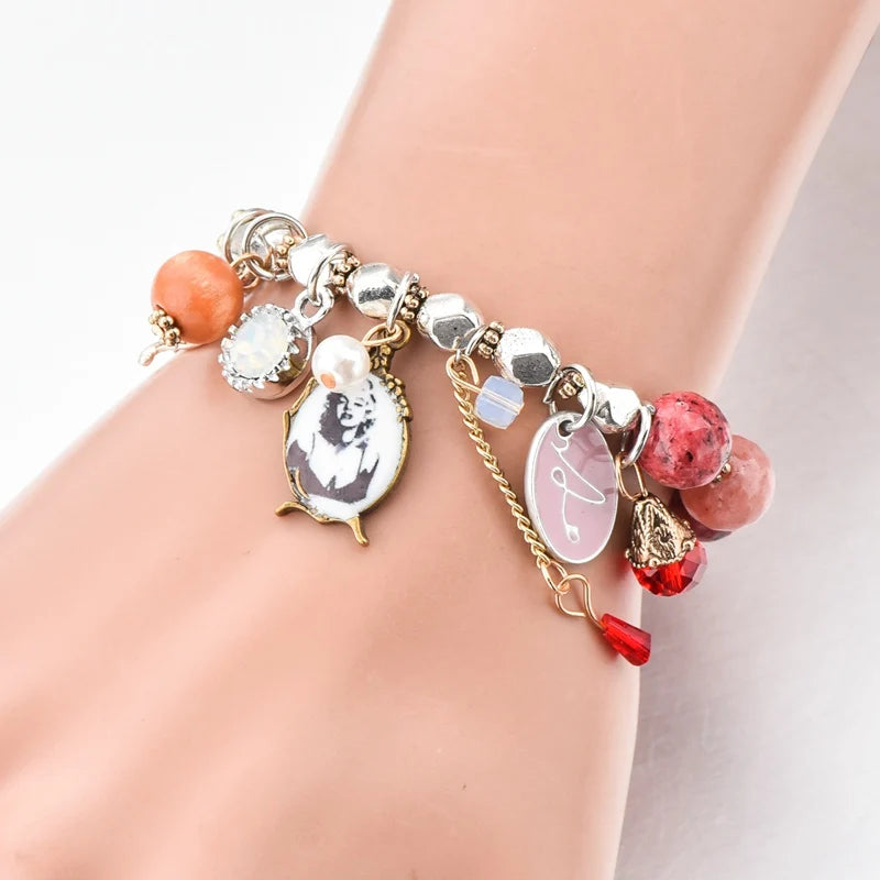 Szelam Natural Beads Bracelet Vintage Crystal Beads Bracelet