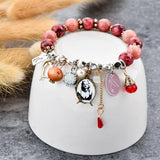 Szelam Natural Beads Bracelet Vintage Crystal Beads Bracelet