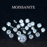 340PCS Moissanite Loose Gemstones 0.8-2.9mm D Loose Diamond Gem