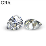 Szjinao 0.35ct-13ct D VVS1 Pear Shaped Loose Moissanite Stone for Jewelry