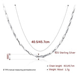 Szjinao Melon Shape 925 Sterling Silver Link Chains Necklaces For Women