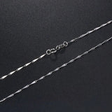 Szjinao Melon Shape 925 Sterling Silver Link Chains Necklaces For Women