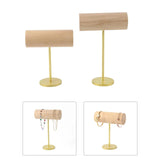 Wooden T Bar Bracelet Display Stand Jewelry Holder Organizer