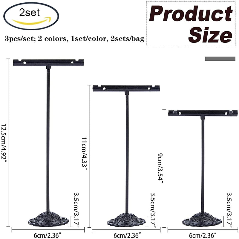 Aluminum Alloy Earring Holder Jewelry Tower Display Stand for Girls Women