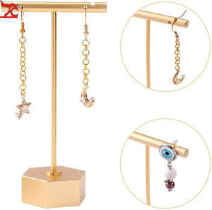 Aluminum Alloy Earring Holder Jewelry Tower Display Stand for Girls Women