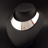 Big Collar Choker Necklace Wide Alloy Statement Necklaces Maxi Jewelry